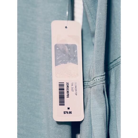 NWT Soft Surroundings Oleander Teal Dust Top, Size M - Picture 7 of 8